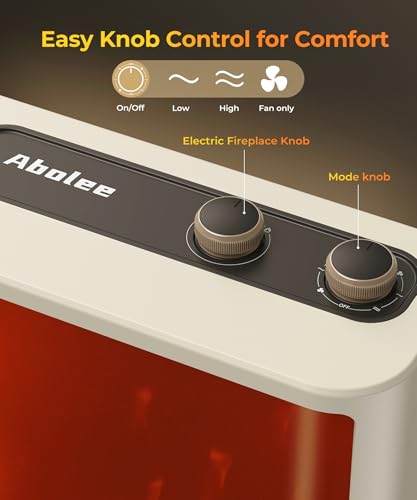 50% Off Abolee Fireplace Space Heater with 3D LED Flame - Image 6