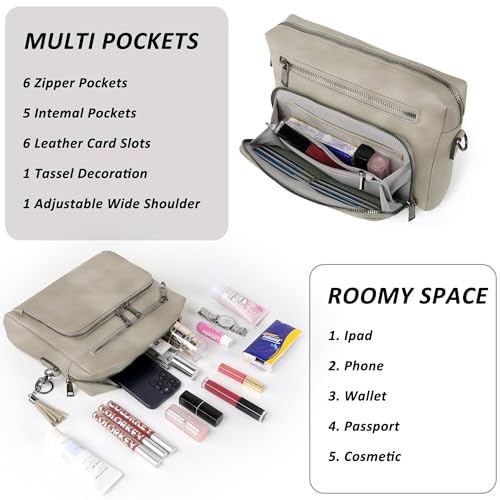 TANTOMI Vegan Leather Crossbody Bag with Code Y775OKKA - Image 4