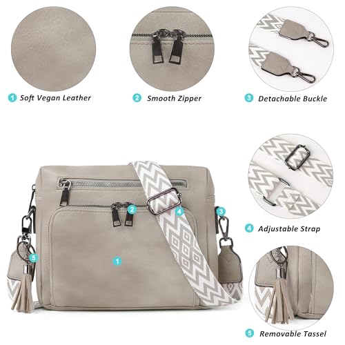 TANTOMI Vegan Leather Crossbody Bag with Code Y775OKKA - Image 6