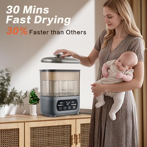 Save $30 on AMZBABYCHEF 4-in-1 Baby Bottle Steamer & Dryer - Image 4