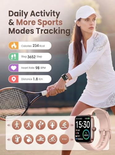 SKG Women's Smart Watch with Fitness Tracking - Under $27 - Image 2