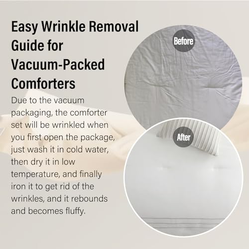 50% Off Finlonte Queen Cotton Comforter Set - All-Season - Image 6