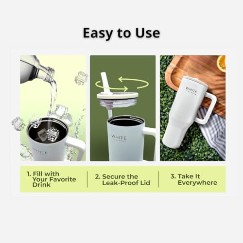 40 oz Insulated Tumbler with Handle & Straw - $9.99 - Image 3