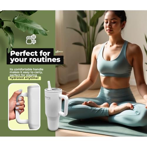 40 oz Insulated Tumbler with Handle & Straw - $9.99 - Image 5