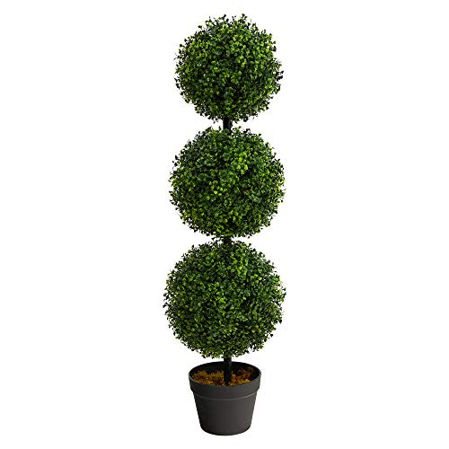 52% Off Nearly Natural Artificial Boxwood Topiary Tree