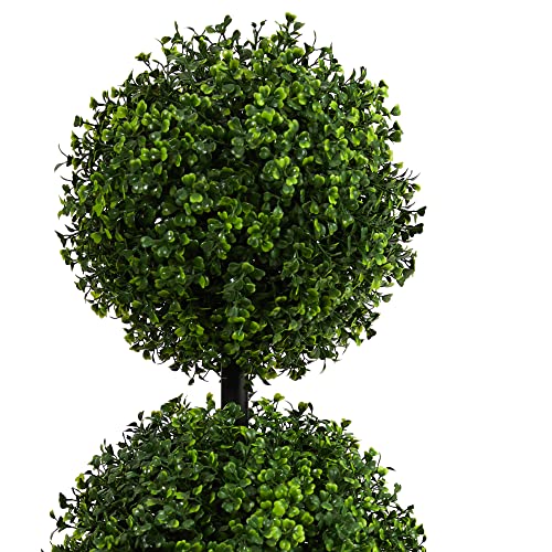 52% Off Nearly Natural Artificial Boxwood Topiary Tree - Image 6