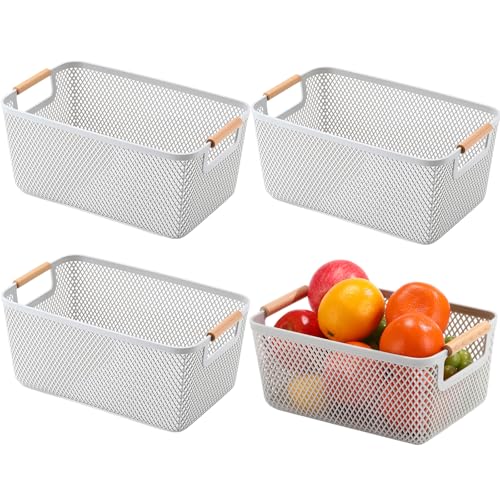 Save 60% on Ziliny 4-Pack Mesh Storage Baskets with Handles - Image 1