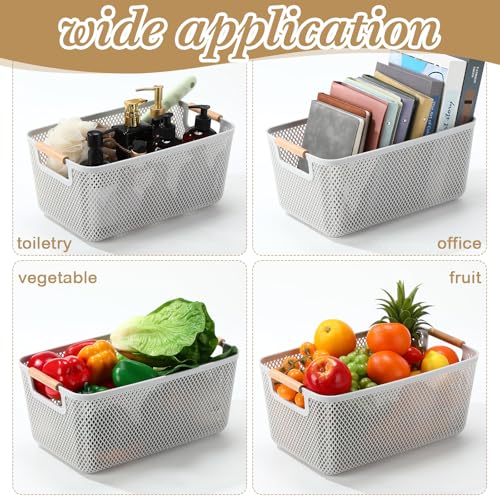 Save 60% on Ziliny 4-Pack Mesh Storage Baskets with Handles - Image 7