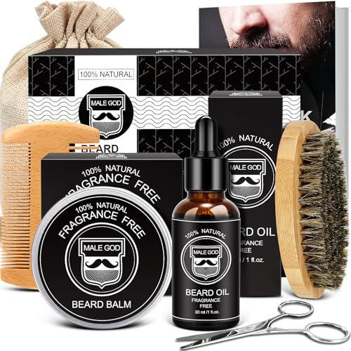 50% Off MALE GOD Beard Grooming Kit with Oil & Balm