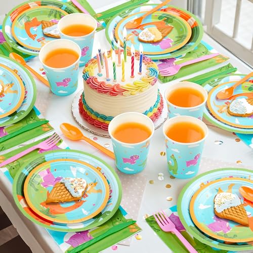 Dinosaur Party Supplies for 24 Guests - 168-Piece Set - Image 6