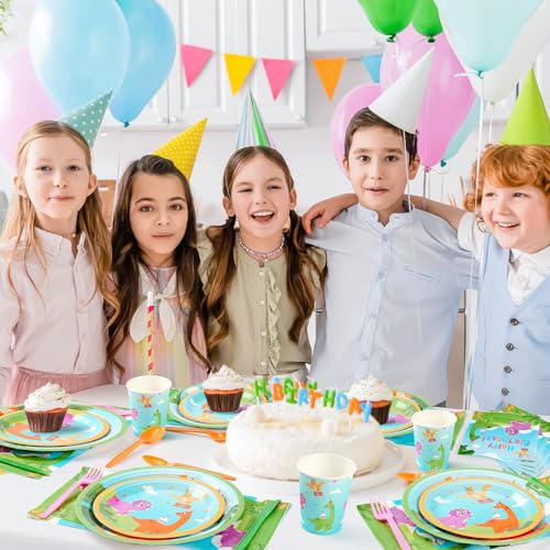 Dinosaur Party Supplies for 24 Guests - 168-Piece Set - Image 7