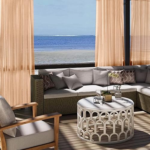 55% Off Youleyar Waterproof Sheer Outdoor Curtains - Image 3
