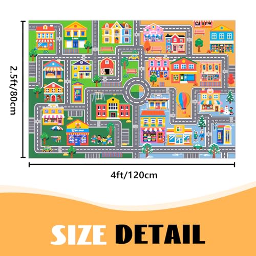 Save Over 60% on Educational Car Rug Play Mat for Kids - Image 2