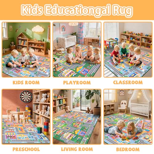 Save Over 60% on Educational Car Rug Play Mat for Kids - Image 4