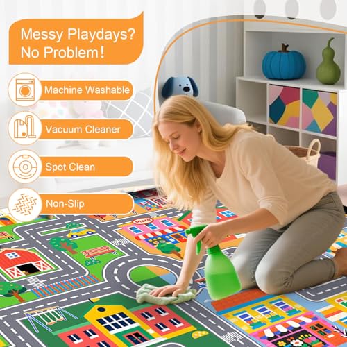 Save Over 60% on Educational Car Rug Play Mat for Kids - Image 5