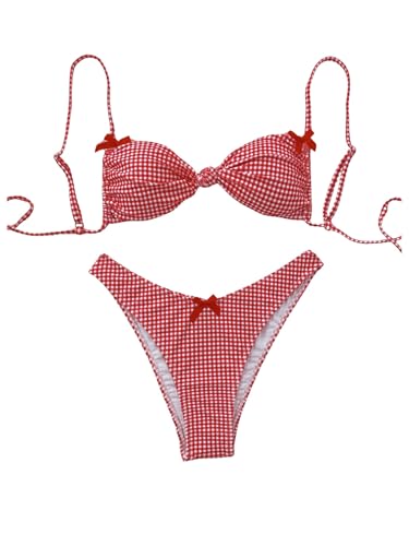 60% Off Milumia Women's Gingham Print Bikini Swimsuit - Image 1