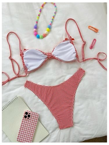 60% Off Milumia Women's Gingham Print Bikini Swimsuit - Image 4