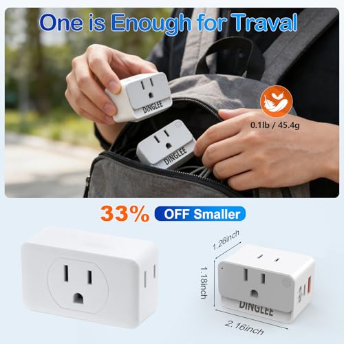 Save 41% on 2-Pack Outlet Extender with USB-C PD 20W - Image 4