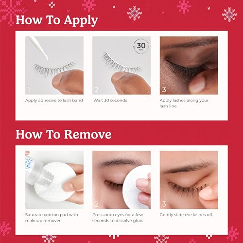 Save 60% on KISS Holiday False Eyelashes with Lash Glue - Image 2
