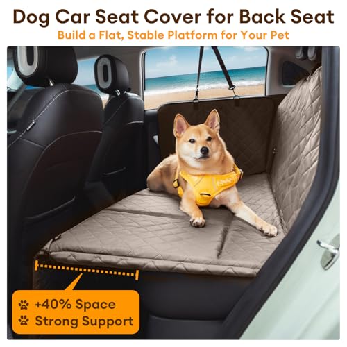 50% Off Waterproof Dog Car Seat Cover with Hard Bottom - Image 2