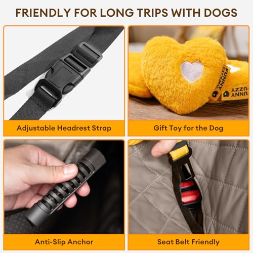 50% Off Waterproof Dog Car Seat Cover with Hard Bottom - Image 5