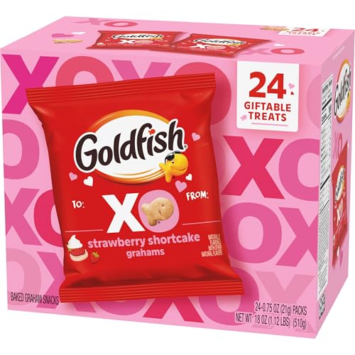 Goldfish Valentine's Day Strawberry Shortcake Snacks 24ct - Image 7