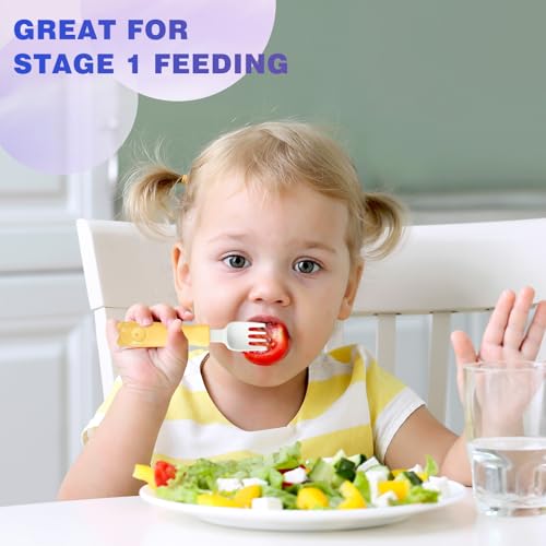 Toddler Utensil Set with Thick Grip - Dishwasher Safe & Adjustable - Image 2