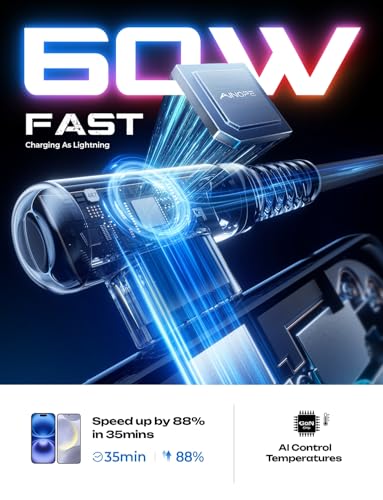 50% Off AINOPE 60W USB C to USB C Cable 2-Pack - Image 5