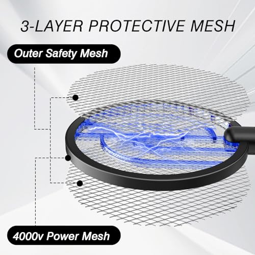 30% Off Bug Zapper Racket – Electric Fly Swatter - Image 3