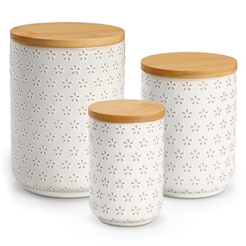 35% Off MALACASA Ceramic Canister Set 3-Piece - Image 1