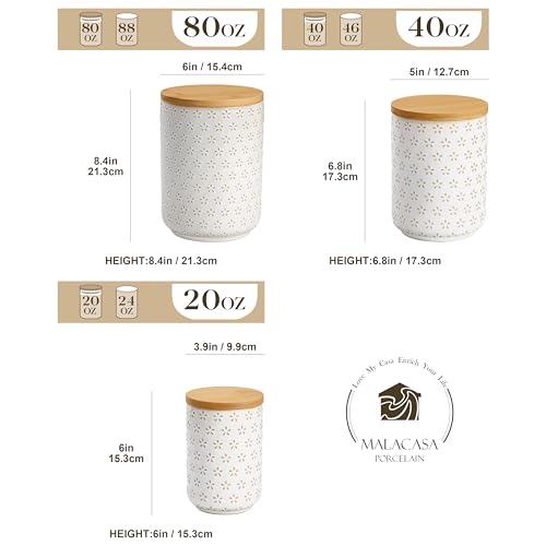 35% Off MALACASA Ceramic Canister Set 3-Piece - Image 2