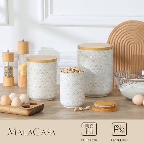 35% Off MALACASA Ceramic Canister Set 3-Piece - Image 3