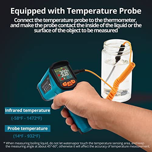46% Off Tilswall Infrared Thermometer with Probe - Image 6