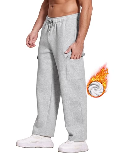 54% OFF Deyeek Men's Fleece Cargo Sweatpants - Image 4
