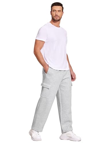 54% OFF Deyeek Men's Fleece Cargo Sweatpants - Image 5