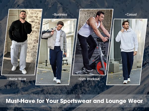 54% OFF Deyeek Men's Fleece Cargo Sweatpants - Image 6