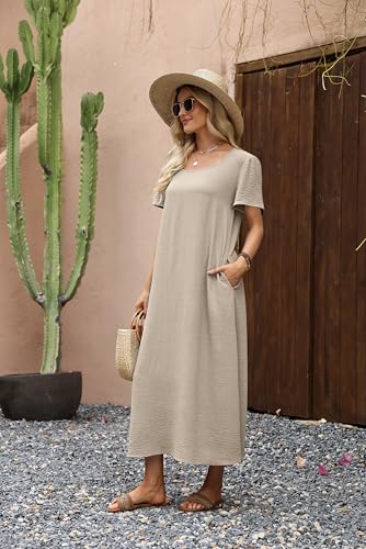 33% Off OFEEFAN Women's Flowy Casual Maxi Dress - Image 3