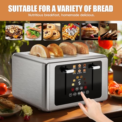 62% Off Smart Digital 4 Slice Toaster with Touch Screen - Image 4