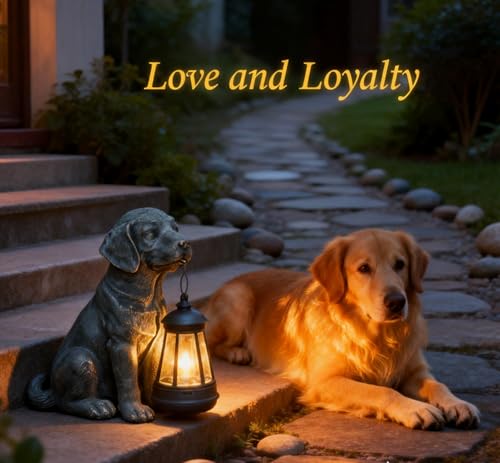 50% Off Lyeasw Solar Dog Statue with Lantern - Image 2
