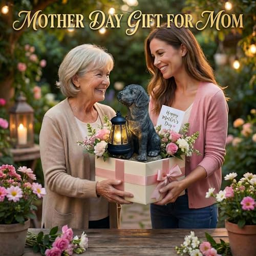 50% Off Lyeasw Solar Dog Statue with Lantern - Image 4