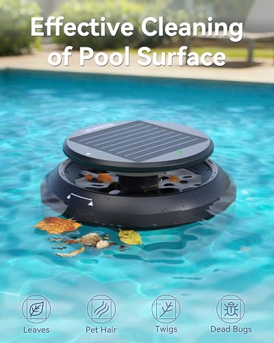 60% Off Y60 Cordless Solar Pool Skimmer Robot Cleaner - Image 2
