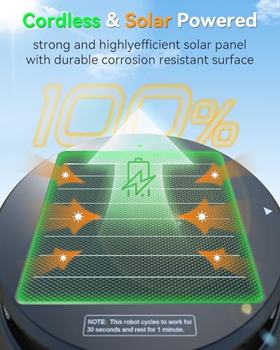 60% Off Y60 Cordless Solar Pool Skimmer Robot Cleaner - Image 3