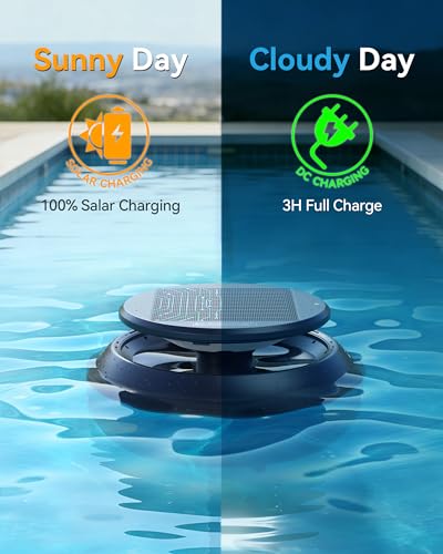 60% Off Y60 Cordless Solar Pool Skimmer Robot Cleaner - Image 4