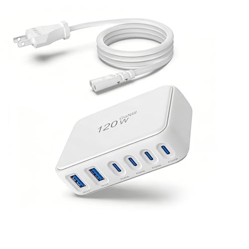 30% Off 120W GaN 6-Port USB-C Fast Charging Hub - Image 1