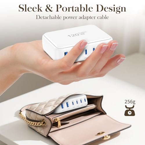 30% Off 120W GaN 6-Port USB-C Fast Charging Hub - Image 7