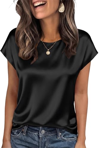 55% Off OFEEFAN Women's Silk Satin Blouse
