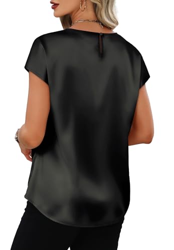55% Off OFEEFAN Women's Silk Satin Blouse - Image 5