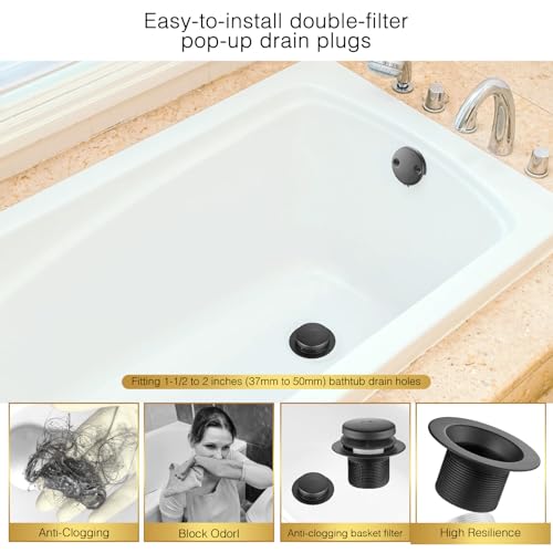50% Off Washever Bathtub Drain Tip-Toe Trim Set - Image 2
