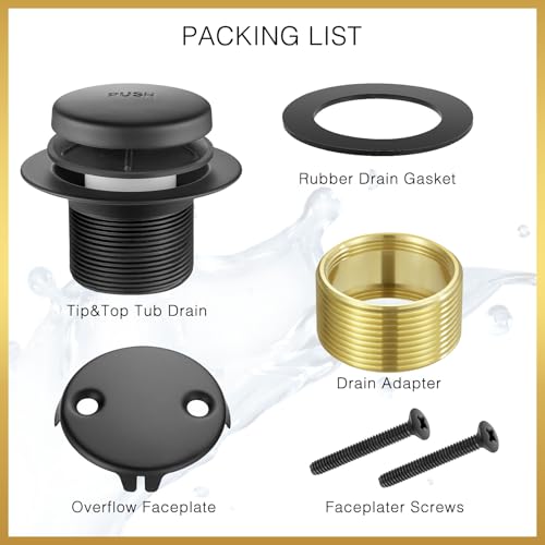 50% Off Washever Bathtub Drain Tip-Toe Trim Set - Image 6