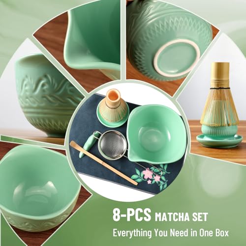 38% Off COOIRE 8-Piece Ceramic Matcha Set - Image 6